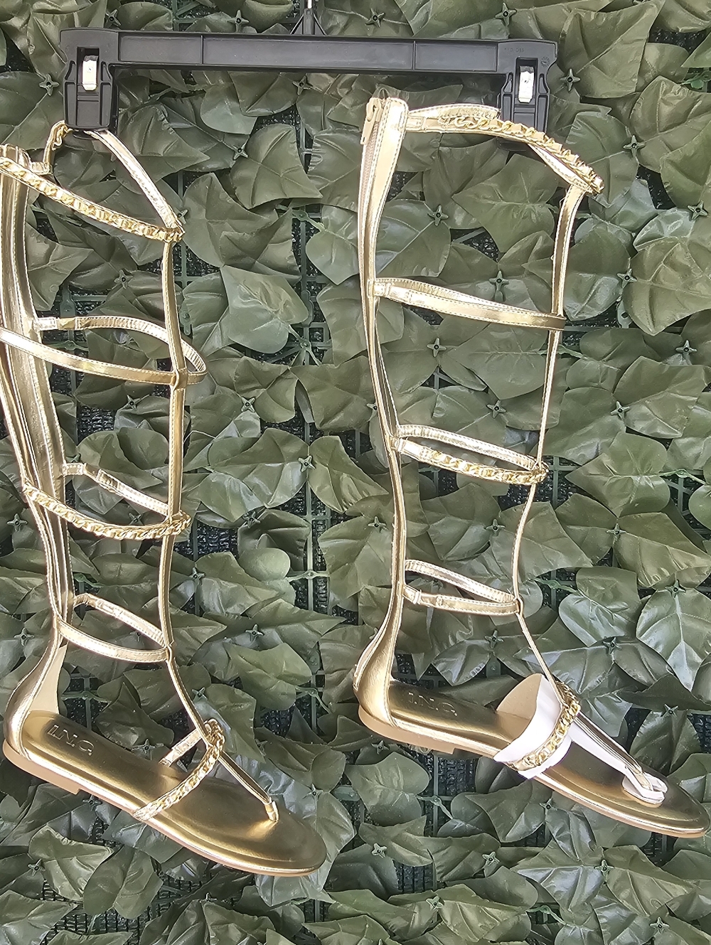 INC International Concepts Metallic Gold Strappy Gladiator Sandals 5.5 M NIB - Picture 15 of 15